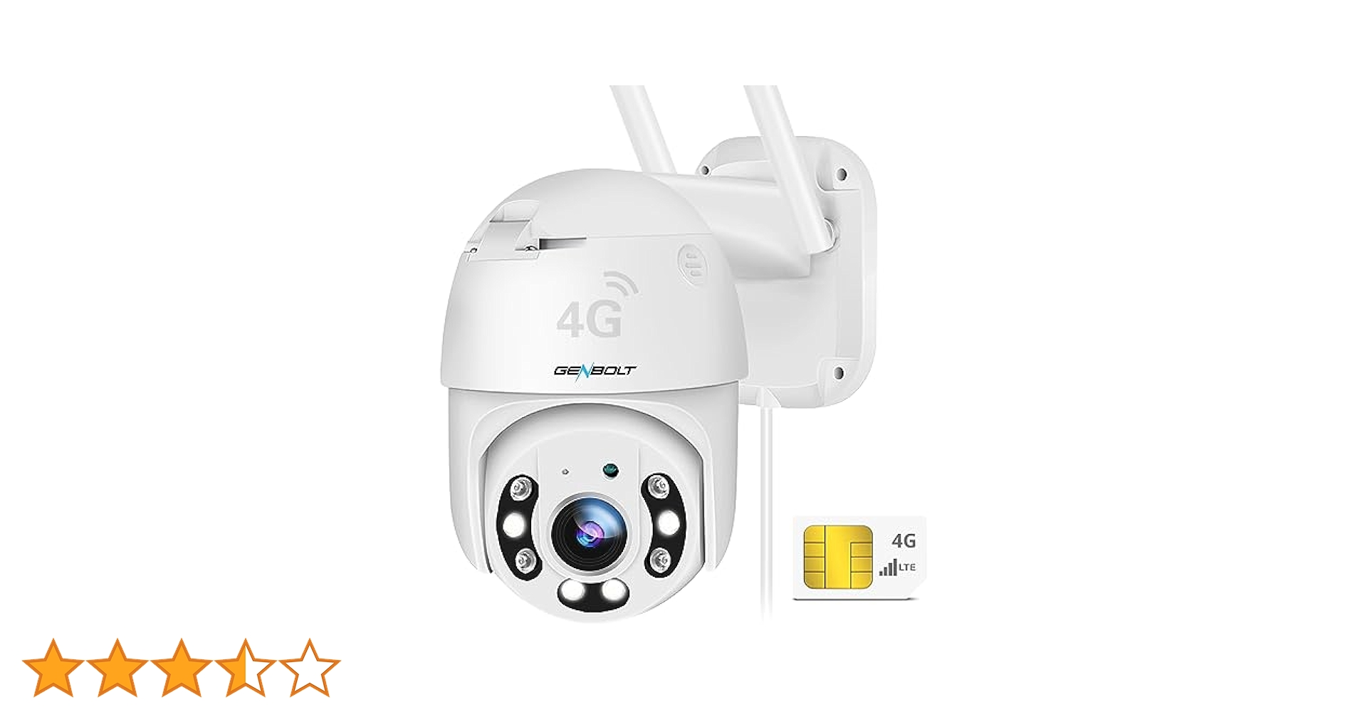 GENBOLT 4G LTE 防犯カメラ 4G LTE通信】防犯カメラ ワイヤレス 屋外 LTE GENBOLT 4Gカメラ